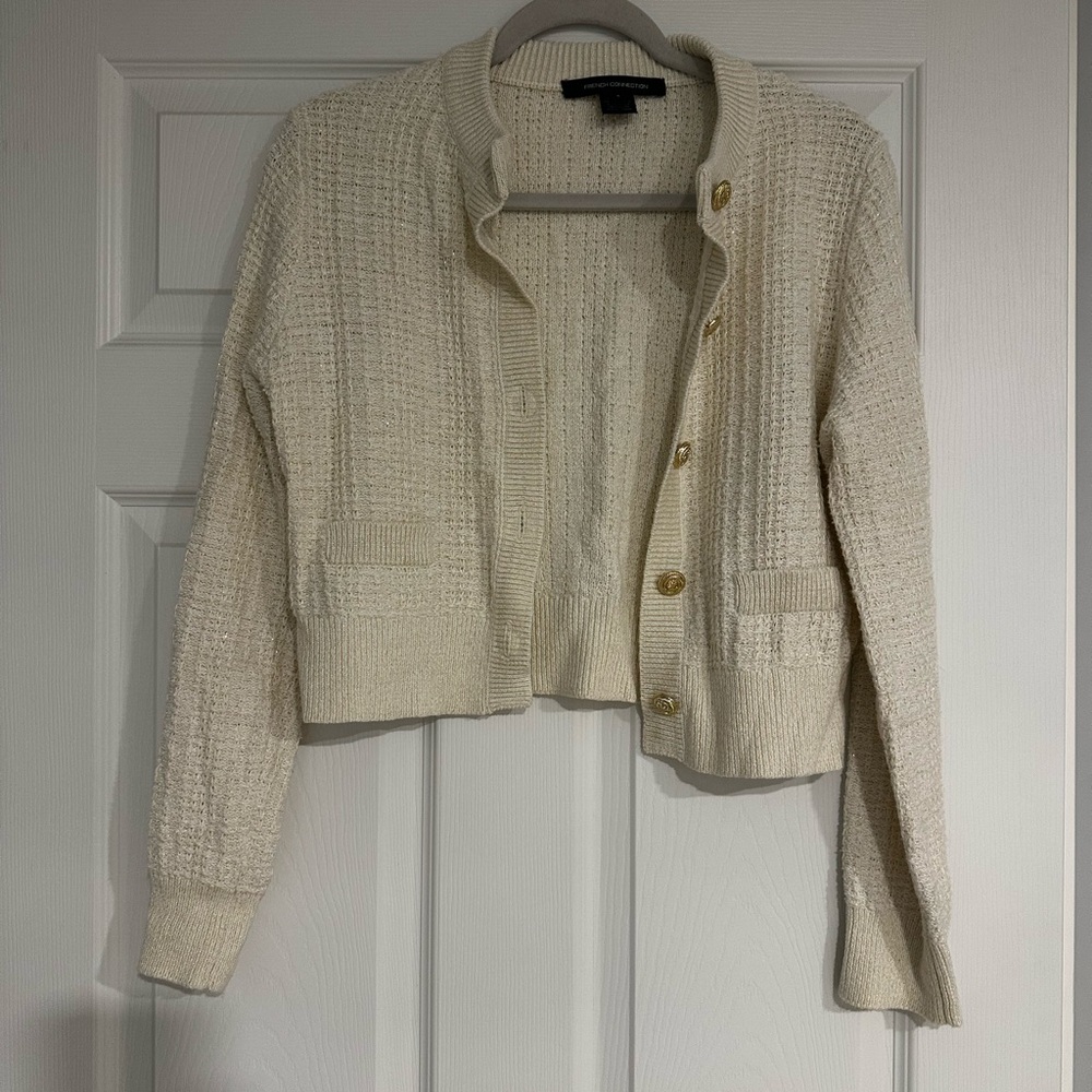 French Connection Cream Knit Sweater